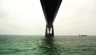 Armin Linke, Storebaelt East Bridge Halsskov (Copenhagen) Denmark 1998