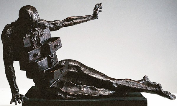 S. Dalì, Cabinet anthropomorphique, 1973; bronzo, h. cm 64