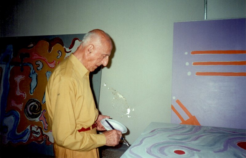Gillo Dorfles a Paestum, 2001